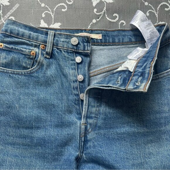 Levi's Ribcage Straight Jeans in BlueSz. 27 - Picture 6 of 13